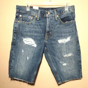Levi's 511 Slim Distressed Denim Cut-Off  Shorts